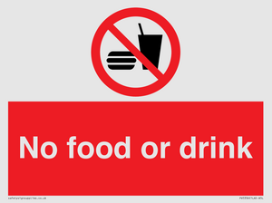 No food or drink